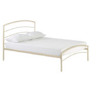 santiago Metal Double Bedstead, Cream