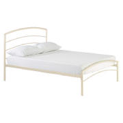 Santiago Metal King Bedstead, Cream