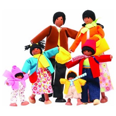 Santoys Indian Giant Wooden Dolls Set