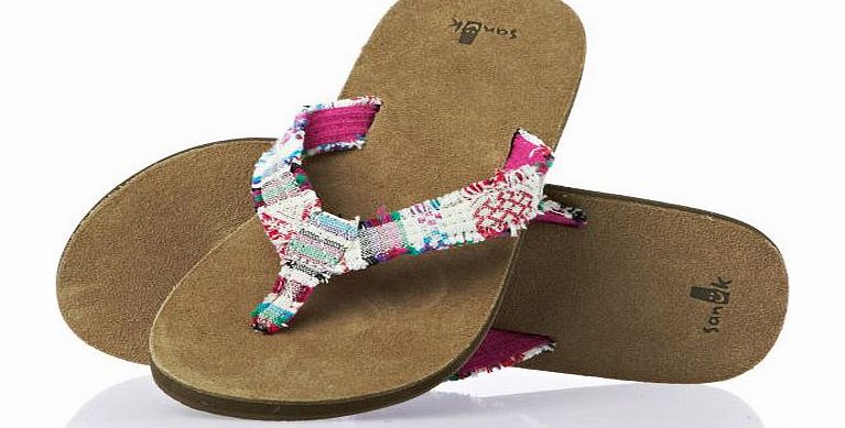 Sanuk Womens Sanuk W Fraidy Cat Flip Flops - Natural - review, compare prices, buy online