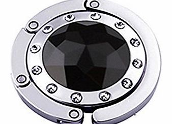 Sanwood Folding Purse Hook Handbag Table Hanger Holder (Black)