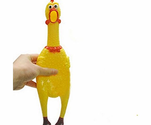Sanwood Rubber Chicken Pet Dog Toy Squeak Chew Gift