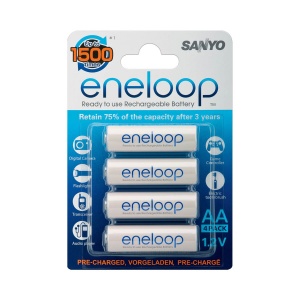 Sanyo Eneloop 2000mAh Rechargeable AA Batteries - 4 Pack