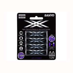 Sanyo Eneloop XX Rechargeable AA Batteries 2400