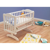 Saplings Glider 40cm Crib in Pine with White