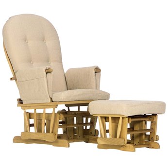 Saplings Reclining Glider Chair and Footstool