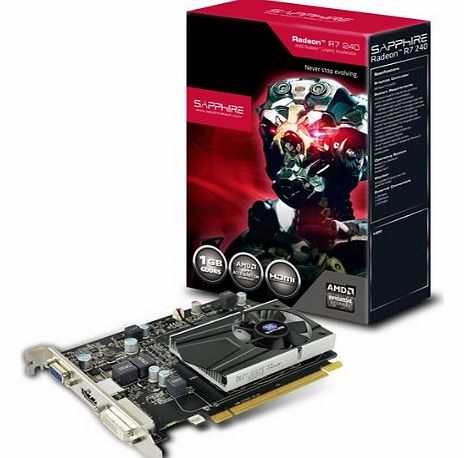 SAPPHIRE  Radeon R7 240 1GB GDDR5 Graphics Card with Boost