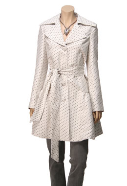 Sara Berman Puffball Trench Coat by Sara Berman