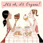 Sarah Gibb Eco-Chic Greetings Card - Its Ok, Its Organic