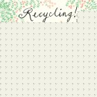 Sarah Gibb Eco-Chic Greetings Card - Recycling