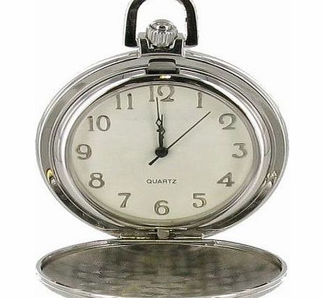 Sarome Full Hunter Pocket Watch With Lined Pattern by Sarome