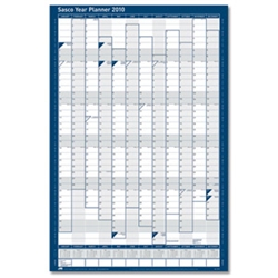 Sasco 2010 Vertical Year Planner Unmounted