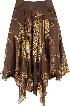 Sass & Bide Full lotus print skirt