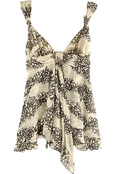 Sass & Bide Silk knotted bustier top