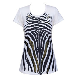 Sass Bide Sass and Bide Zeigfeld Zebra Sequin Rocker Tee