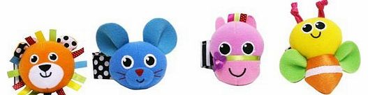 Sassy Set of 2 Sassy Wrist Rattles