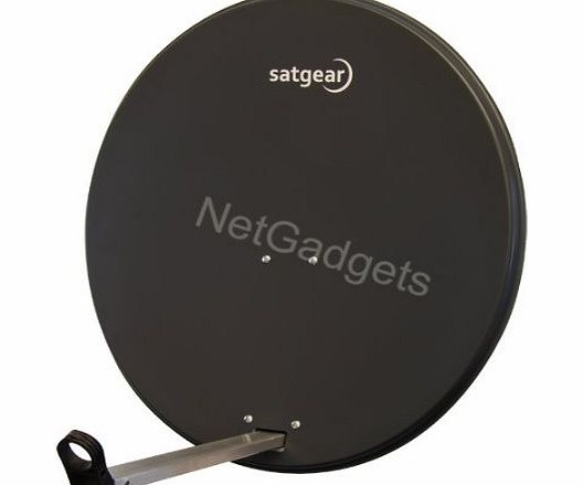 Satgear 65cm Satgear Dark Grey High Gain Satellite Dish- ideal for European Channels or UK Zone 2 Freesat/Sky