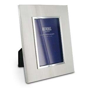 Satin Silver decor Photo Frame