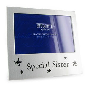 Satin Silver Special Sister Photo Frame