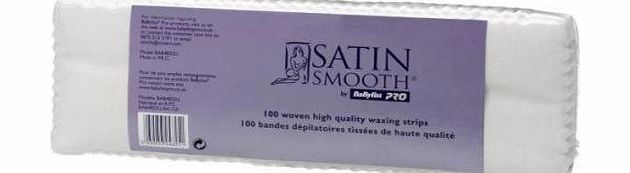 Babyliss Pro Satin Smooth Woven High Quality Waxing Strips - Pack of 100