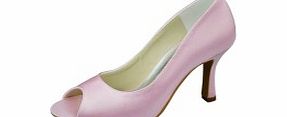 SATIN Stiletto Heel Pumps Womens Shoes Pink
