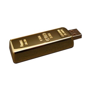 Satzuma 4GB Goldbar USB Flash Drive