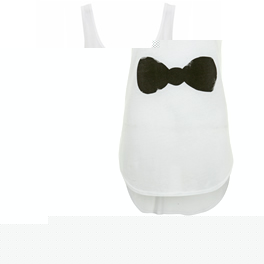 Saucefashion Sauce White Bow Tank - SEEN ON NICKY HILTON