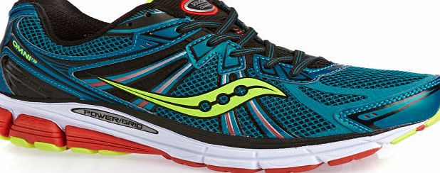Saucony Mens Saucony Omni 13 Trainers - Teal/Citron/Red