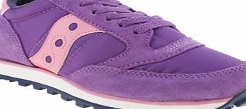 Saucony Purple Jazz Lo Pro Trainers