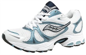 Saucony Womens Twister Running Shoes White/Blue
