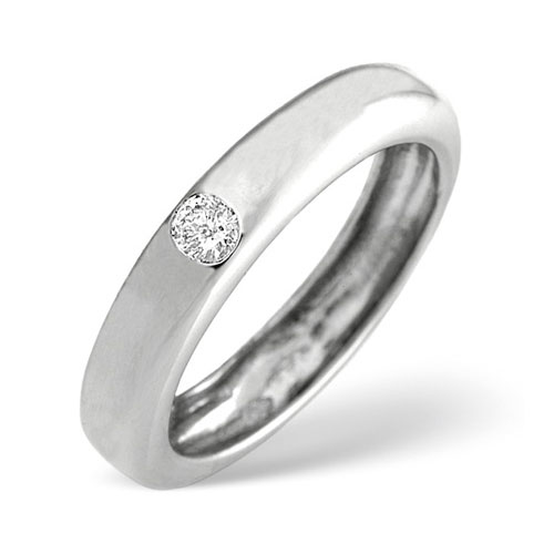 Saul Anthony 0.15 Carat Diamond Band Ring In Platinum