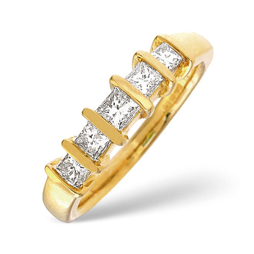 Saul Anthony 0.50 Carat Diamond Five Stone Ring In 18 Carat Yellow Gold