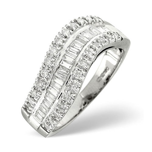 Saul Anthony 0.60 Ct Diamond Ring In 18 Carat White Gold