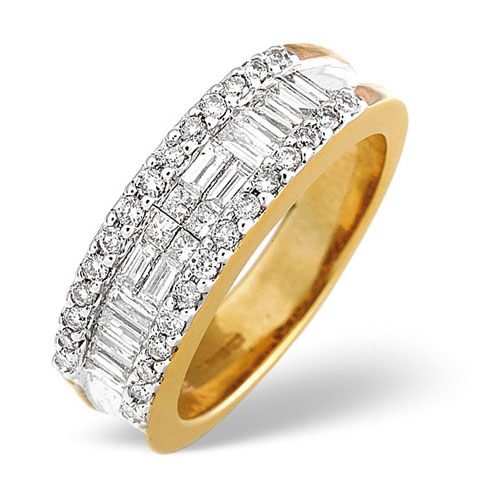 Saul Anthony 0.75 Ct Diamond Ring In 18 Carat Yellow Gold- H / SI1