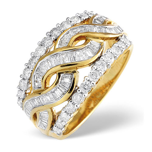 Saul Anthony 1 Ct Diamond Ring In 18 Carat Yellow Gold