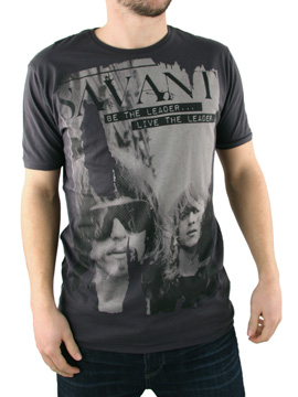 Savant Black Wornout Poster T-Shirt