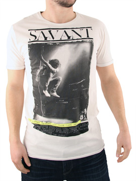 Savant White Burnout T-Shirt
