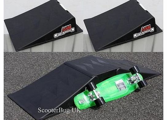 Save On Goods UK Skate ramp. Kids BMX, scooter, skateboard twin jump ramp   bridge