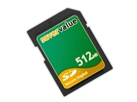 SaverValue 512MB Secure Digital Flash Memory (SD Card)