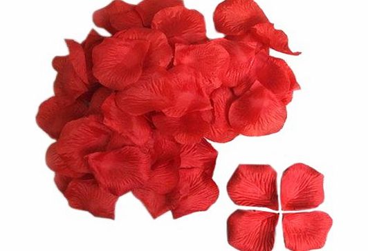 SAVFY 500 Pcs / Set Beautiful Silk Rose Petal for Wedding Party Decorations Flower Favors, Multiple Color 