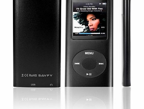 SAVFY 8GB MP3 MP4 Player with FM Radio, Games, Voice Recorder amp; Movie Player, 6 Bright Colours Availab