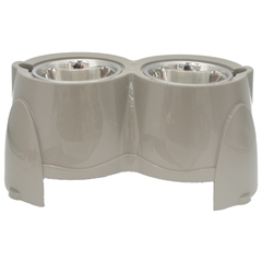 Savic Ergo Grey Raised Dog Feeder by Savic