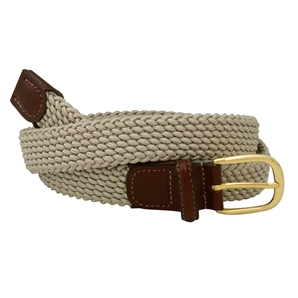 Savile Row Beige Braided Belt
