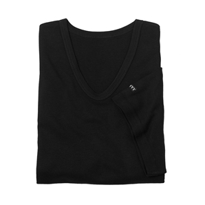 Savile Row Black Bamboo V-Neck Vest