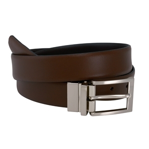 Savile Row Black Brown Reversible Men` Leather Belt