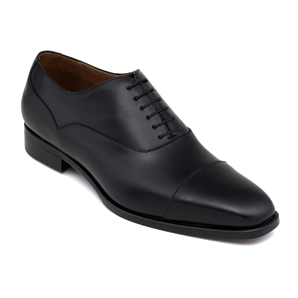 Savile Row Black Cap Toe Oxford Men` Shoe