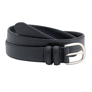 Savile Row Black Leather Belt