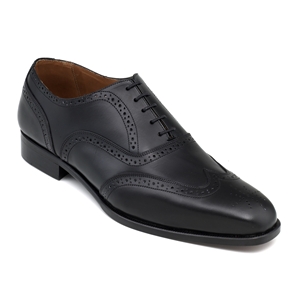 Savile Row Black Oxford Brogue Men` Shoe