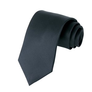 Savile Row Black Silk Satin Tie