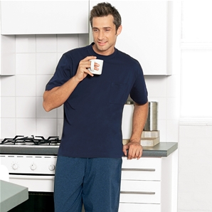 Savile Row Blue Knitted Pyjamas